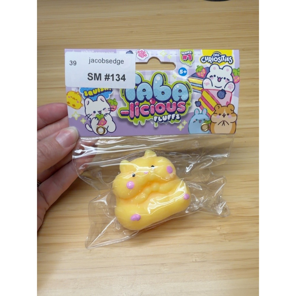 ORB Taba-licious Fluffs Yellow Hamster Squishy Series 1 TABA New - Picture 2 of 7
